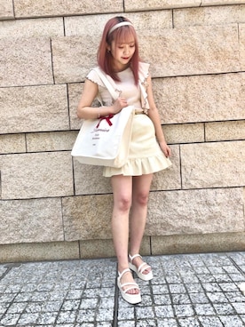 「トート」｜emsexcite　/　エムズエキサイトさん（レディース・163cm）の夏コーディネート