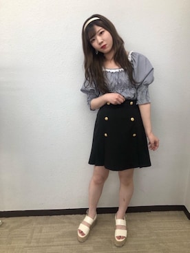 「アイテム（カチューシャ）」を使った、emsexcite　/　エムズエキサイトさん（レディース・152cm）の夏コーディネート