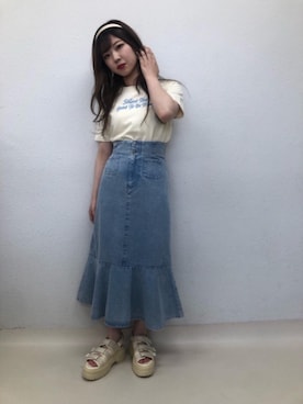 「アイテム（カチューシャ）」を使った、emsexcite　/　エムズエキサイトさん（レディース・152cm）の夏コーディネート