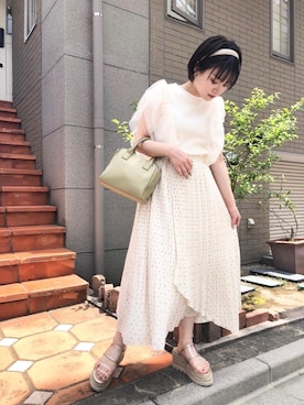 「大人めコーデ」｜emsexcite　/　エムズエキサイトさん（レディース・148cm）の夏コーディネート