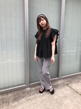 「アイテム（カチューシャ）」を使った、emsexcite　/　エムズエキサイトさん（レディース・152cm）の夏コーディネート