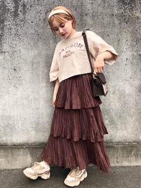 「ガーリーコーデ」｜emsexcite　/　エムズエキサイトさん（レディース・148cm）の夏コーディネート