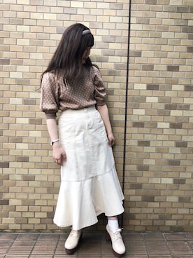 「消えそうな色コーデ」｜emsexcite　/　エムズエキサイトさん（レディース・152cm）の夏コーディネート