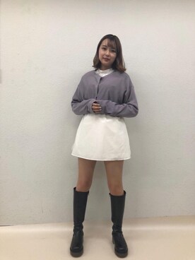 「チュニック」｜「アイテム（アンサンブル）」を使った、emsexcite　/　エムズエキサイトさん（レディース・160cm）の秋コーディネート