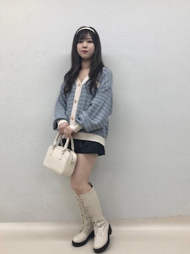 「アイテム（カチューシャ、ホワイト系）」を使った、emsexcite　/　エムズエキサイトさん（レディース・152cm）の秋コーディネート