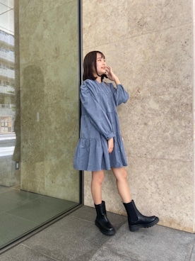 「アイテム（チュニック）」を使った、emsexcite　/　エムズエキサイトさん（レディース・160cm）の秋コーディネート