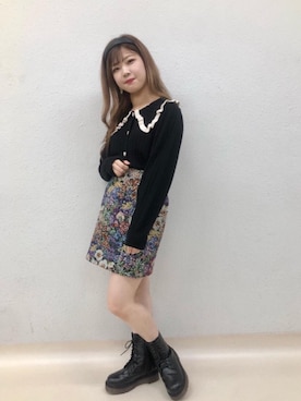 「ガーリーコーデ」｜emsexcite　/　エムズエキサイトさん（レディース・152cm）の秋コーディネート