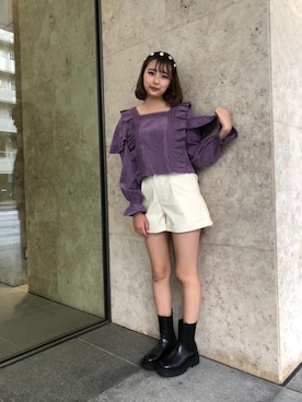 「からーこーで」｜emsexcite　/　エムズエキサイトさん（レディース・160cm）の秋コーディネート