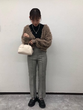 「アイテム（バッグ、ホワイト系）」を使った、emsexcite　/　エムズエキサイトさん（レディース・158cm）の秋コーディネート