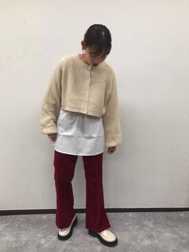 「消えそうな色コーデ」｜emsexcite　/　エムズエキサイトさん（レディース・158cm）の秋コーディネート