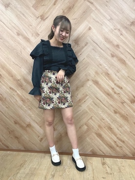 「ミニ丈コーデ」｜emsexcite　/　エムズエキサイトさん（レディース・163cm）の秋コーディネート