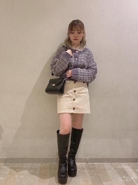 「ガーリーコーデ」｜emsexcite　/　エムズエキサイトさん（レディース・152cm）の秋コーディネート