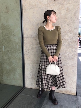 「秋🍁コーデ」｜emsexcite　/　エムズエキサイトさん（レディース・158cm）の秋コーディネート
