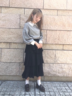 「秋🍁コーデ」｜emsexcite　/　エムズエキサイトさん（レディース・163cm）の秋コーディネート