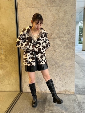 「アイテム（その他アウター、その他）」を使った、emsexcite　/　エムズエキサイトさん（レディース・158cm）の冬コーディネート