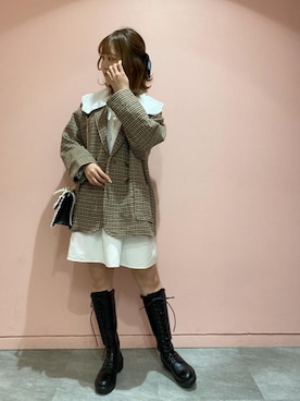 emsexcite　/　エムズエキサイトさん（レディース・160cm）の冬コーディネート