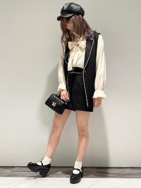 「ガーリーコーデ」｜「アイテム（その他シューズ）」を使った、emsexcite　/　エムズエキサイトさん（レディース・162cm）の春コーディネート