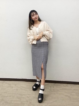 「レトロコーデ」｜emsexcite　/　エムズエキサイトさん（レディース・160cm）の春コーディネート