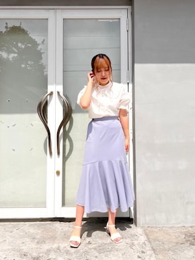 「ブラウスコーデ」｜emsexcite　/　エムズエキサイトさん（レディース・163cm）の春コーディネート