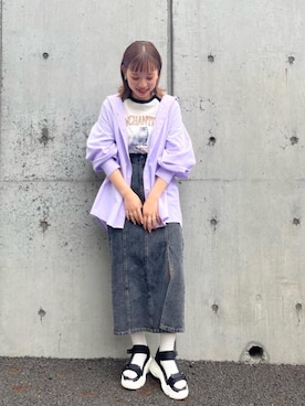 「アイテム（スリッポン）」を使った、emsexcite　/　エムズエキサイトさん（レディース・158cm）の春コーディネート