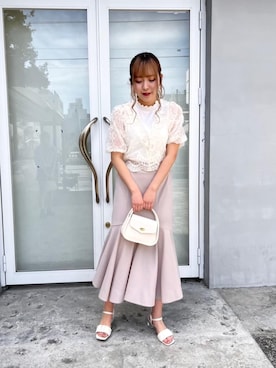 「消えそうな色コーデ」｜emsexcite　/　エムズエキサイトさん（レディース・163cm）の春コーディネート