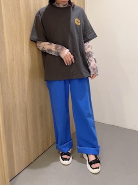 「ﾋﾞｯｸﾞｼﾙｴｯﾄ」｜「アイテム（シューズ）」を使った、emsexcite　/　エムズエキサイトさん（レディース・151cm）の夏コーディネート