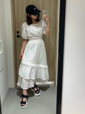 「韓国コーデ」｜「アイテム（スリッポン）」を使った、emsexcite　/　エムズエキサイトさん（レディース・151cm）の夏コーディネート