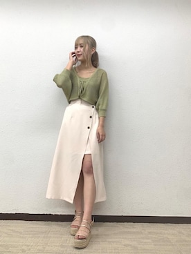 「からーこーで」｜emsexcite　/　エムズエキサイトさん（レディース・163cm）の夏コーディネート