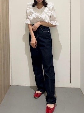 「でにむ」｜「アイテム（バレエシューズ）」を使った、emsexcite　/　エムズエキサイトさん（レディース・151cm）の夏コーディネート