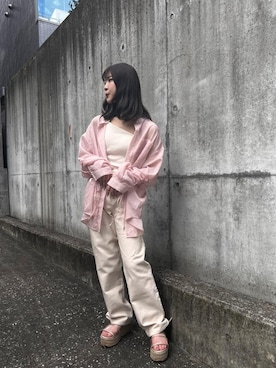 「アイテム（サンダル、ゴールド系）」を使った、emsexcite　/　エムズエキサイトさん（レディース・152cm）の夏コーディネート