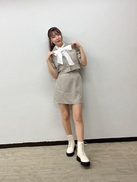 「秋🍁コーデ」｜emsexcite　/　エムズエキサイトさん（レディース・160cm）の夏コーディネート