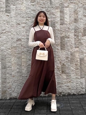「フレンチガーリー」｜「アイテム（カチューシャ）」を使った、emsexcite　/　エムズエキサイトさん（レディース・160cm）の夏コーディネート