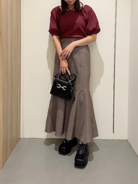 「秋🍁コーデ」｜emsexcite　/　エムズエキサイトさん（レディース・151cm）の夏コーディネート
