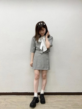 「参戦服」｜「アイテム（その他アウター）」を使った、emsexcite　/　エムズエキサイトさん（レディース・152cm）の秋コーディネート