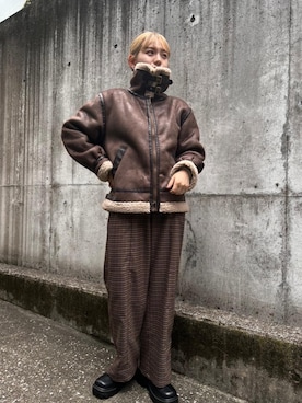 「参戦服」｜「アイテム（その他アウター）」を使った、emsexcite　/　エムズエキサイトさん（レディース・158cm）の秋コーディネート