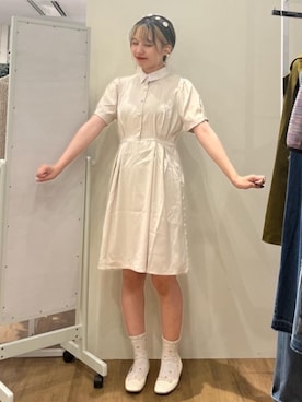 「韓国コーデ」｜「アイテム（バレエシューズ）」を使った、emsexcite　/　エムズエキサイトさん（レディース・153cm）の秋コーディネート