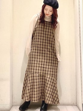 「ガーリーコーデ」｜emsexcite　/　エムズエキサイトさん（レディース・152cm）の秋コーディネート