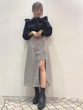 「アイテム（その他シューズ）」を使った、emsexcite　/　エムズエキサイトさん（レディース・163cm）の秋コーディネート