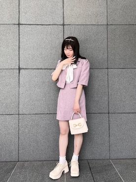 「参戦服」｜「アイテム（その他アウター）」を使った、emsexcite　/　エムズエキサイトさん（レディース・152cm）の秋コーディネート
