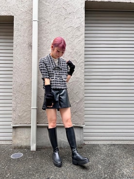 「アイテム（アームカバー）」を使った、emsexcite　/　エムズエキサイトさん（レディース・164cm）の秋コーディネート