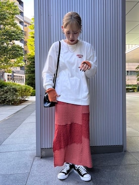 「アイテム（アームカバー）」を使った、emsexcite　/　エムズエキサイトさん（レディース・158cm）の秋コーディネート