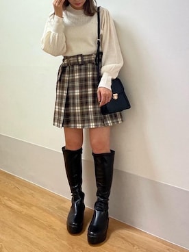 「秋🍁コーデ」｜emsexcite　/　エムズエキサイトさん（レディース・151cm）の秋コーディネート
