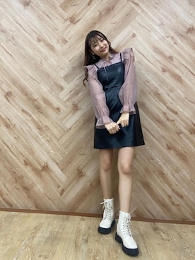 「からーこーで」｜emsexcite　/　エムズエキサイトさん（レディース・160cm）の秋コーディネート