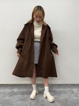「参戦服」｜「アイテム（その他アウター）」を使った、emsexcite　/　エムズエキサイトさん（レディース・158cm）の秋コーディネート