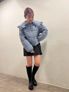 「参戦服」｜「アイテム（その他アウター）」を使った、emsexcite　/　エムズエキサイトさん（レディース・158cm）の冬コーディネート