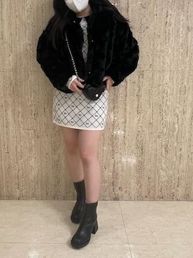 「参戦服」｜「アイテム（その他アウター）」を使った、emsexcite　/　エムズエキサイトさん（レディース・158cm）の冬コーディネート