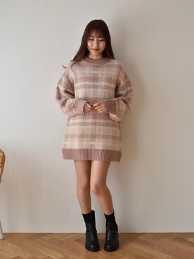 「ﾋﾞｯｸﾞｼﾙｴｯﾄ」｜emsexcite　/　エムズエキサイトさん（レディース・160cm）の冬コーディネート