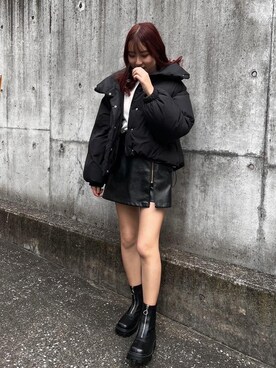 「ﾋﾞｯｸﾞｼﾙｴｯﾄ」｜emsexcite　/　エムズエキサイトさん（レディース・160cm）の冬コーディネート