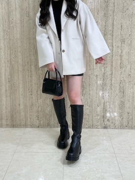 「ﾋﾞｯｸﾞｼﾙｴｯﾄ」｜emsexcite　/　エムズエキサイトさん（レディース・158cm）の冬コーディネート