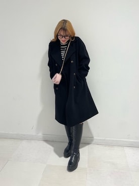 「フレンチガーリー」｜「アイテム（その他アウター）」を使った、emsexcite　/　エムズエキサイトさん（レディース・162cm）の冬コーディネート